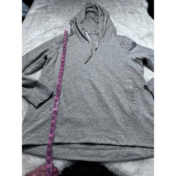 Lululemon grey split pullover drawstring hoodie women size 10 - Picture 5 of 7
